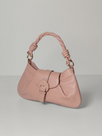 Bolsa Olívia Nude OSKI Couro Alça Trançada  71016.27