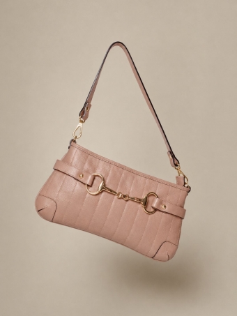Bolsa Baguette Gaya OSKI Couro Nude
