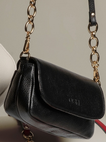 Bolsa Sofi OSKI Couro Legítimo Preta