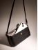 Bolsa May Feminina Transversal Animal Print Cobra P&b