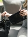 Bolsa Kelly OSKI Couro Legítimo Preta 70019.26