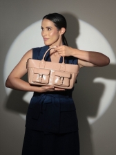 Bolsa Celine OSKI Couro Legítimo Nude