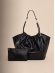 Bolsa Kelly OSKI Couro Legítimo Preta 70019.26