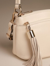 Bolsa Feminina em Couro Legítimo Laura Marfim – 70014.26