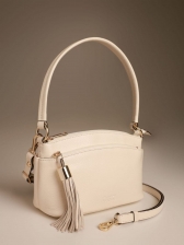 Bolsa Feminina em Couro Legítimo Laura Marfim – 70014.26