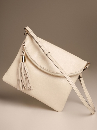Bolsa Crossbody Jô OSKI Couro Marfim