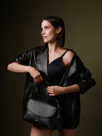 Bolsa Antonella OSKI Couro Legítimo Alça Trançada 70044.26