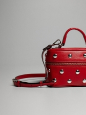 Bolsa Ayla OSKI Couro Legítimo Pimenta Tachas