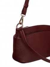 Bolsa Tiracolo Laura em Couro Legítimo Oliva