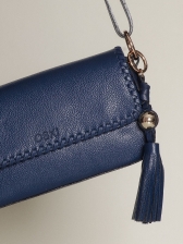 Bolsa Betina OSKI Couro Legítimo Marinho