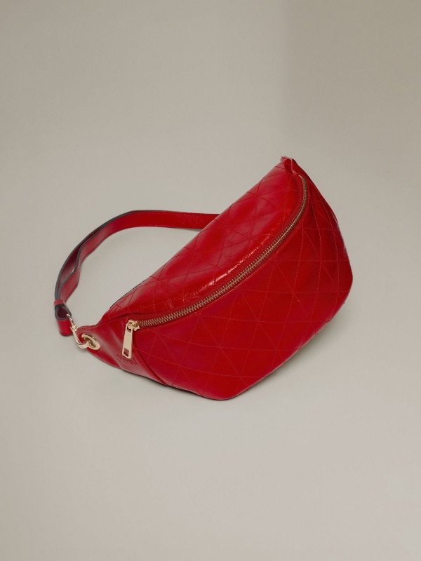 Bolsa Pochete Pietra OSKI Couro Legítimo Pimenta