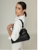Bolsa Manuela OSKI Couro Legítimo Preto