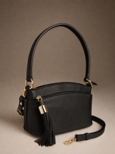 Bolsa Feminina Laura Couro Legítimo Preto 70014.26