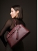 Bolsa Sílvia OSKI Couro Legítimo Bordo  70042.26