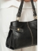 Bolsa Manuela OSKI Couro Legítimo Preto