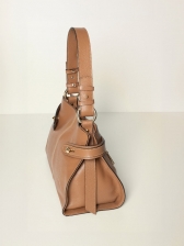 Bolsa Manuela Couro Legítimo Caramelo
