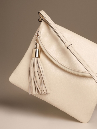 Bolsa Crossbody Jô OSKI Couro Marfim