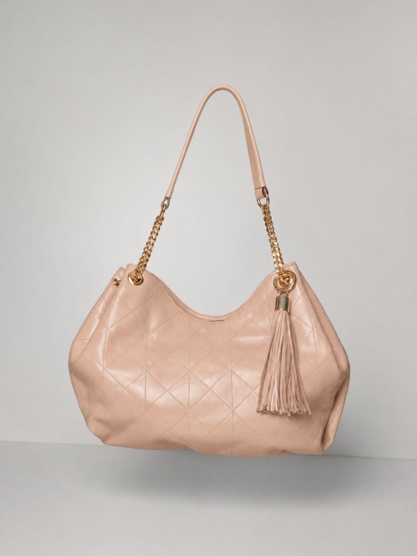 Bolsa Margot OSKI Couro Legítimo Nude