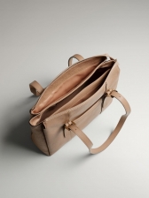 Bolsa Verona OSKI Couro Preto Fivelas
