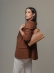 Bolsa Manuela Couro Legítimo Caramelo