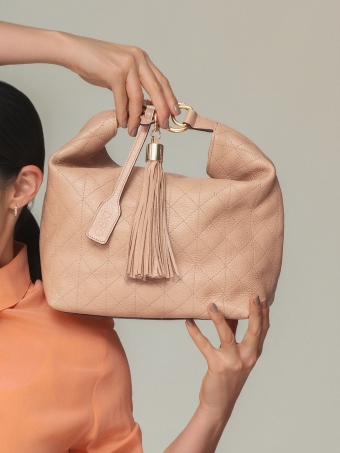 Bolsa Julia OSKI Couro Legítimo Nude