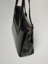 Bolsa Verona OSKI Couro Preto Fivelas