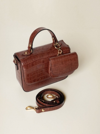 Bolsa Meg OSKI Couro Legítimo Toffee
