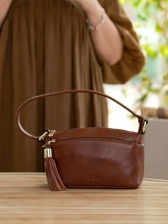 Bolsa Feminina Couro Legítimo Laura Toffee 70014.26